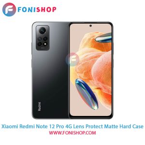 قاب پشت مات Xiaomi Redmi Note 12 Pro 4G محافظ لنزدار