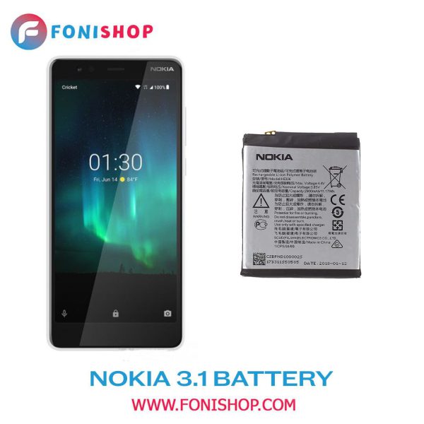 باتری اصلی گوشی نوکیا Nokia 3.1 HE336