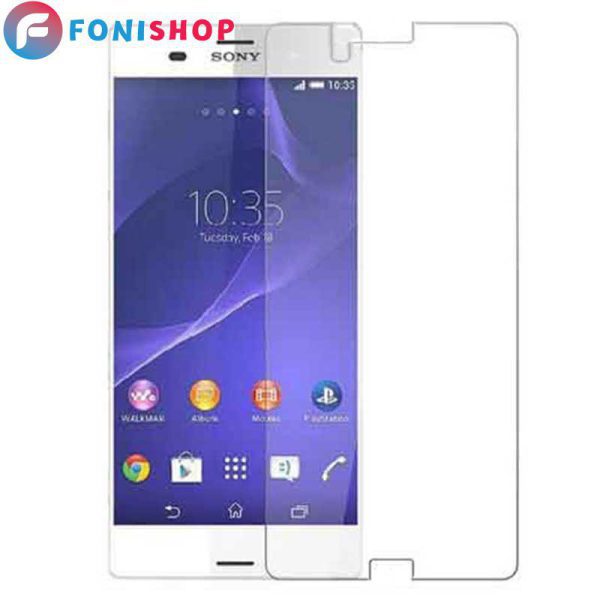 گلس محافظ صفحه نمایش شیشه ای معمولی سونی Sony Xperia Z3