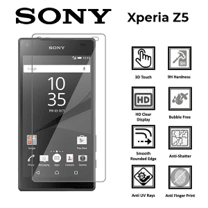 گلس محافظ صفحه نمایش شیشه ای معمولی سونی Sony Xperia Z5 گلس محافظ صفحه نمایش شیشه ای معمولی سونی Sony Xperia Z5