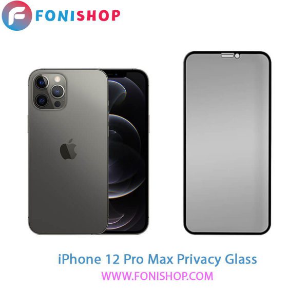 گلس محافظ صفحه نمایش پرایوسی آیفون iPhone 12 Pro Max