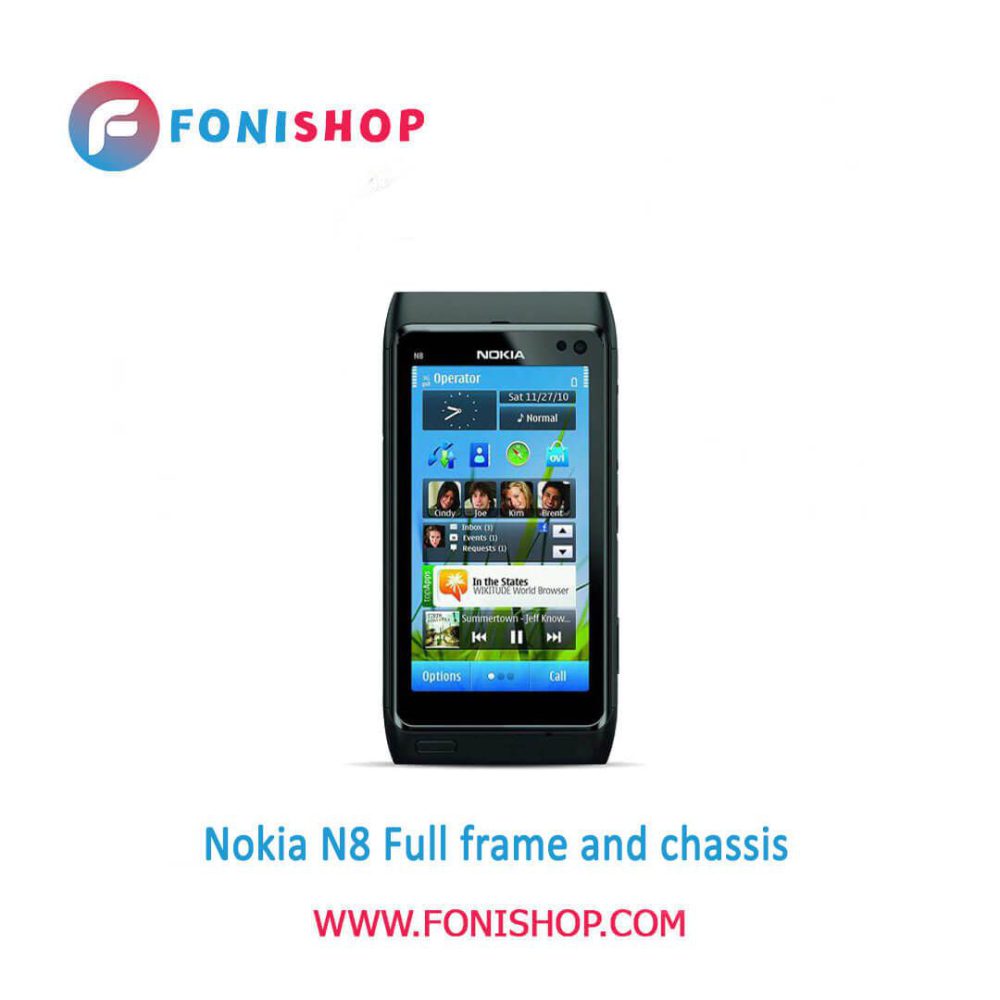 قاب و شاسی کامل نوکیا Nokia N8