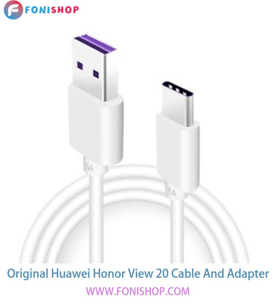 کابل شارژ و شارژر(کلگی-سری) فست شارژ اصلی گوشی هوآوی هانر ویو Huawei Honor Veiw 20
