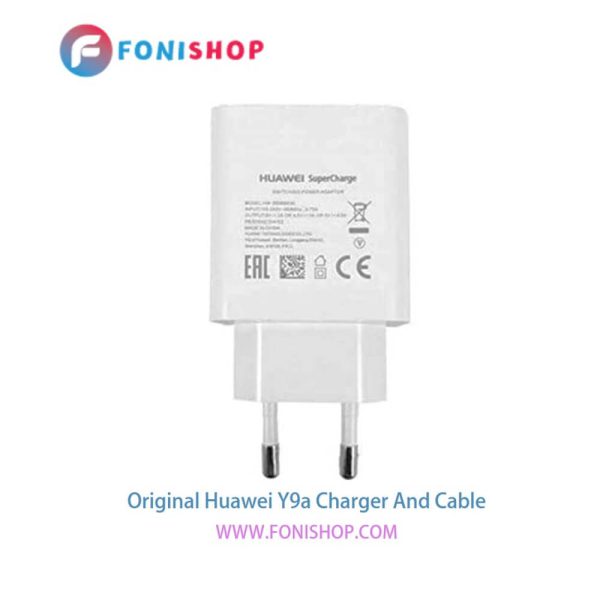 کابل شارژ و شارژر (کلگی، سری) فست شارژ اصلی گوشی هواوی میت وای 9 ای  / Huawei Y9a