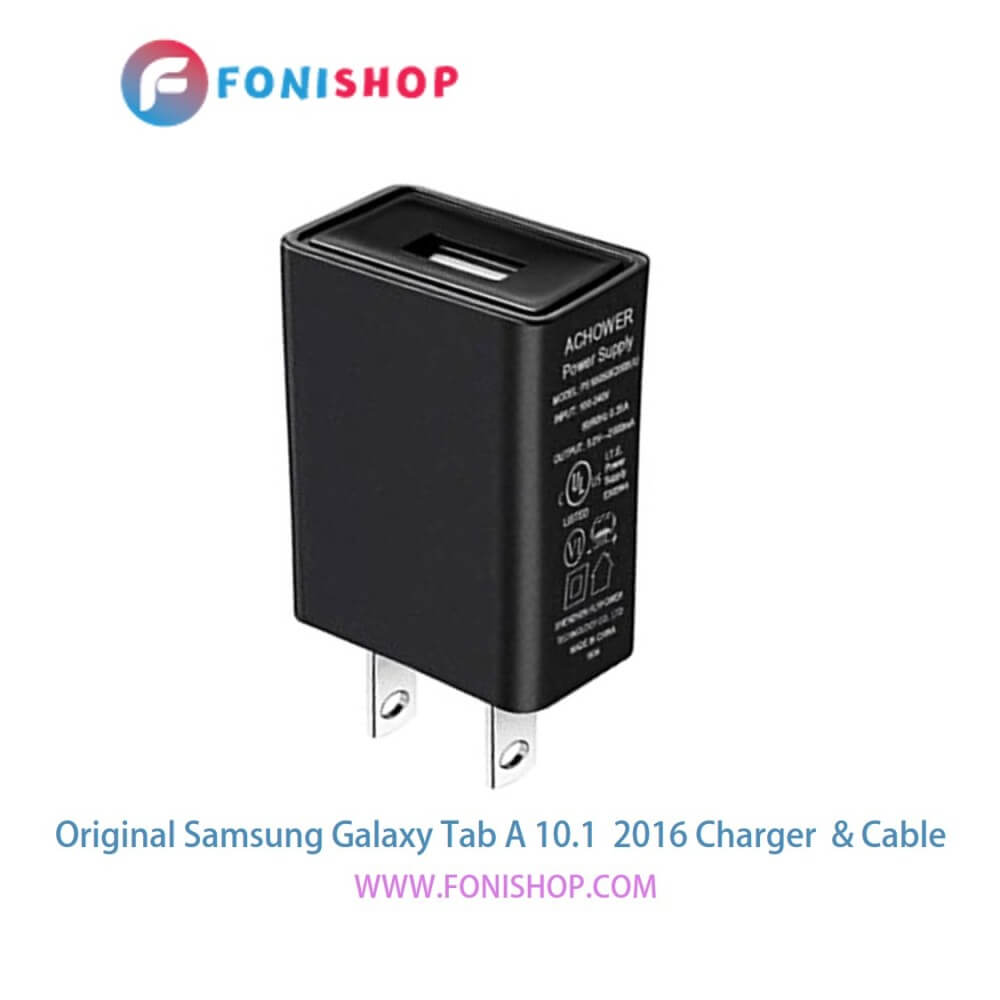 کابل شارژر ، آداپتور ( کلگی ، سری) فست شارژ اورجینال سامسونگ گلکسی تب ای 10.1 2016 / Samsung Galaxy Tab A 10.1 2016