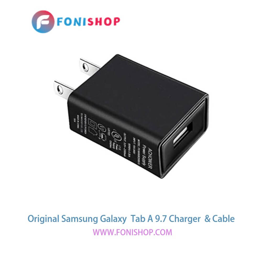 کابل شارژر ، آداپتور ( کلگی ، سری) فست شارژ اورجینال سامسونگ گلکسی تب ای 9.7 / Samsung Galaxy Tab A 9.7