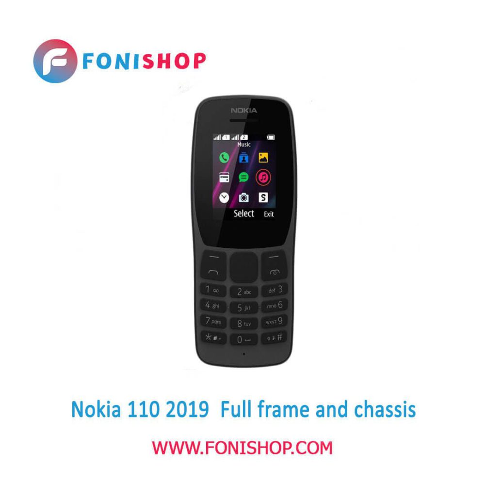 قاب و شاسی کامل نوکیا Nokia 110 2019