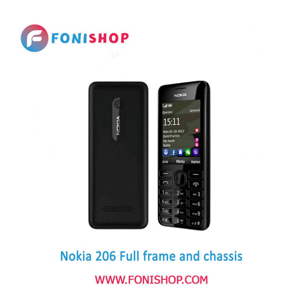 قاب و شاسی کامل نوکیا Nokia 206