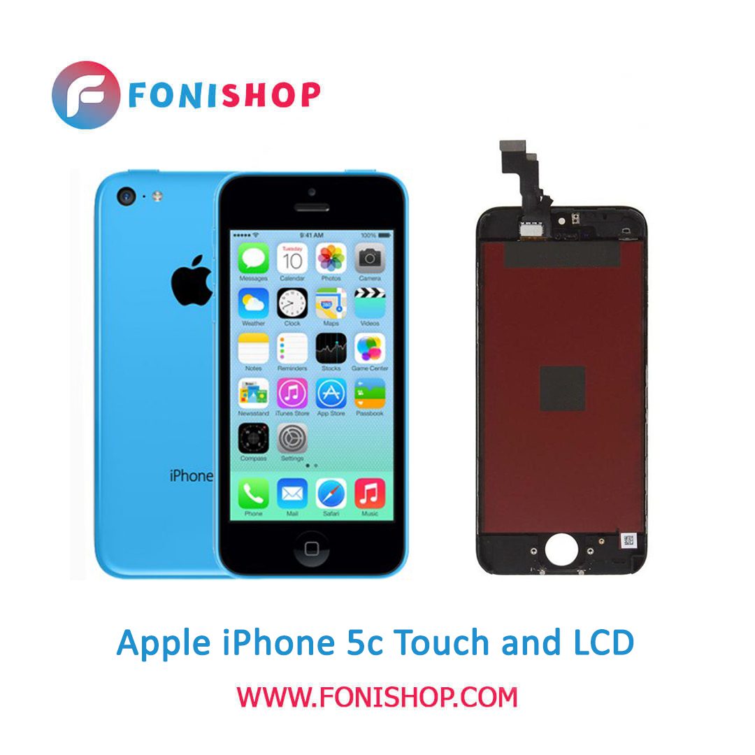تاچ ال سی دی اورجینال گوشی اپل آیفون 5 سی / lcd Apple iPhone 5c