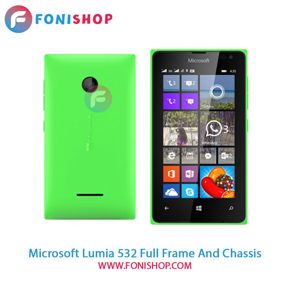 قاب و شاسی کامل مایکروسافت لومیا Microsoft Lumia 532