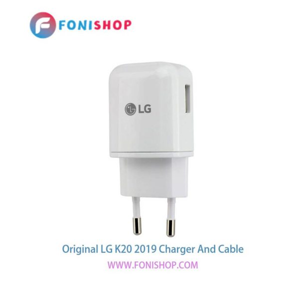 کابل شارژ و آداپتور (کلگی-سری) فست شارژ اصلی گوشی ال جی کی 20 2019 / LG K20 2019