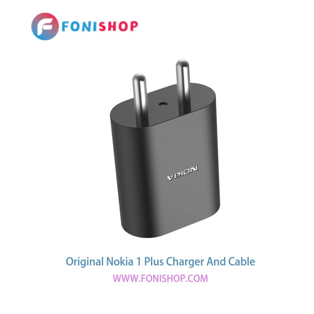 کابل شارژ و آداپتور (کلگی-سری) فست شارژ اصلی گوشی نوکیا 1 پلاس / Nokia 1 Plus