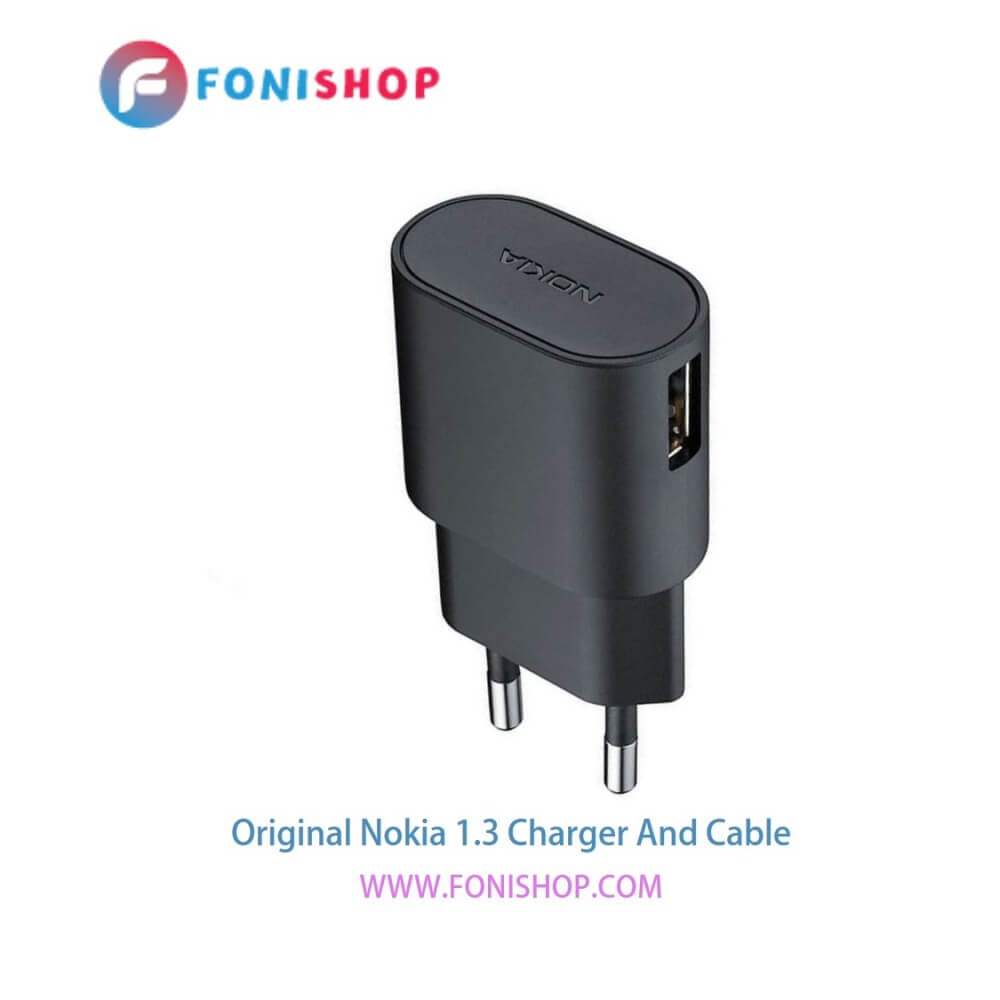 کابل شارژ و آداپتور (کلگی-سری) فست شارژ اصلی گوشی نوکیا 1.3 / Nokia 1.3