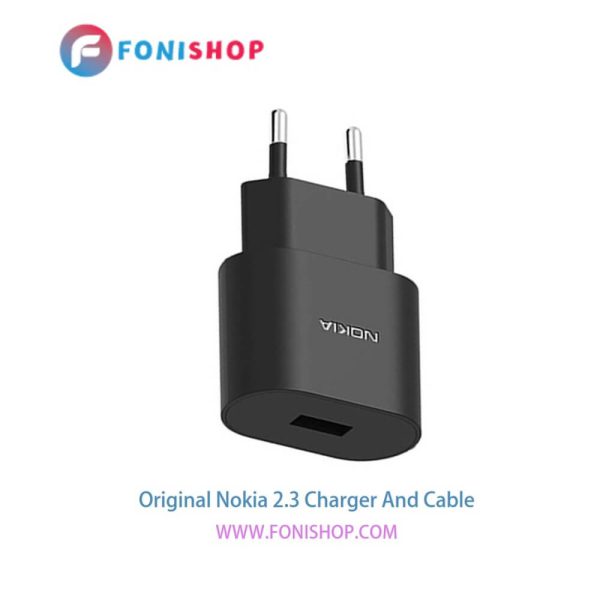 کابل شارژ و آداپتور (کلگی-سری) فست شارژ اصلی گوشی نوکیا 2.3 / Nokia 2.3