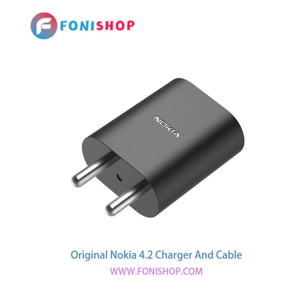 کابل شارژ و آداپتور (کلگی-سری) فست شارژ اصلی گوشی نوکیا 4.2 / Nokia 4.2