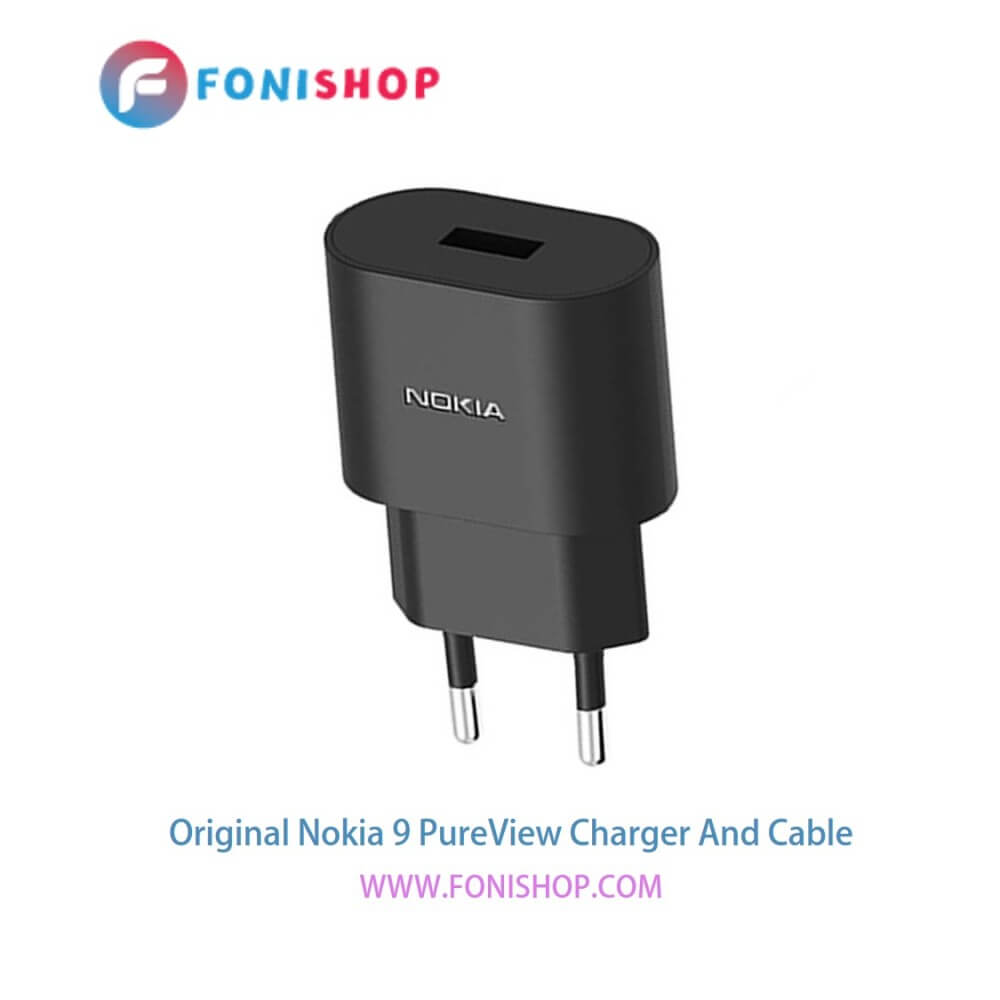 کابل شارژ و آداپتور (کلگی-سری) فست شارژ اصلی گوشی نوکیا 5.4 پیورویو / Nokia 9 PureView