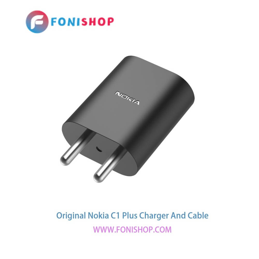 کابل شارژ و آداپتور (کلگی-سری) فست شارژ اصلی گوشی نوکیا سی 1 پلاس / Nokia C1 Plus