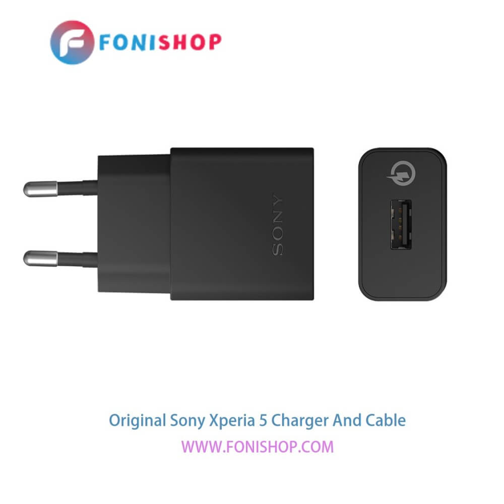 کابل شارژ و آداپتور (کلگی-سری) فست شارژ اصلی سونی اکسپریا 5 / Sony Xperia 5