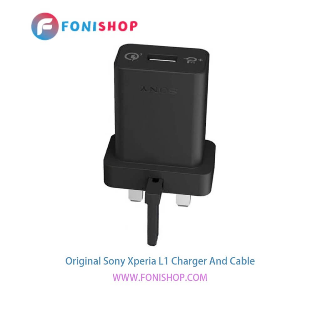 کابل شارژ و آداپتور (کلگی-سری) فست شارژ اصلی سونی اکسپریا ال 1 / Sony Xperia L1