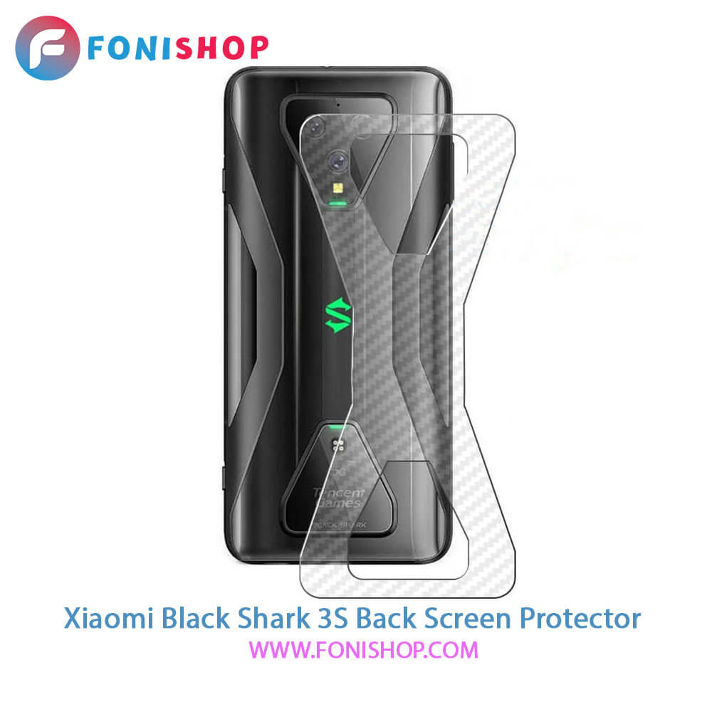 گلس برچسب محافظ پشت گوشی شیائومی Xiaomi Black Shark 3S
