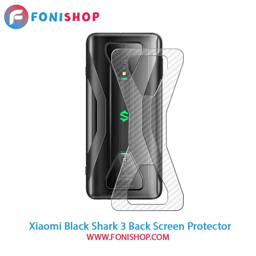 گلس برچسب محافظ پشت گوشی شیائومی Xiaomi Black Shark 3