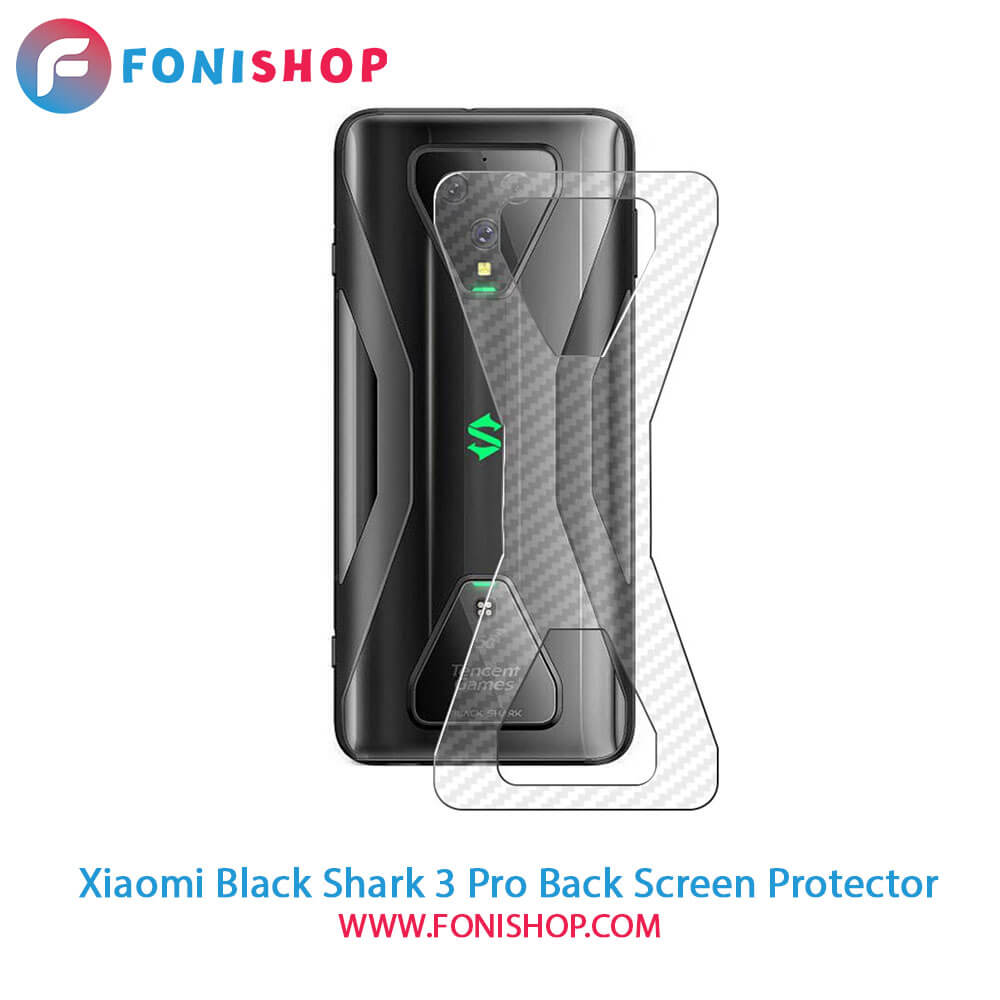 گلس برچسب محافظ پشت گوشی شیائومی Xiaomi Black Shark 3 Pro