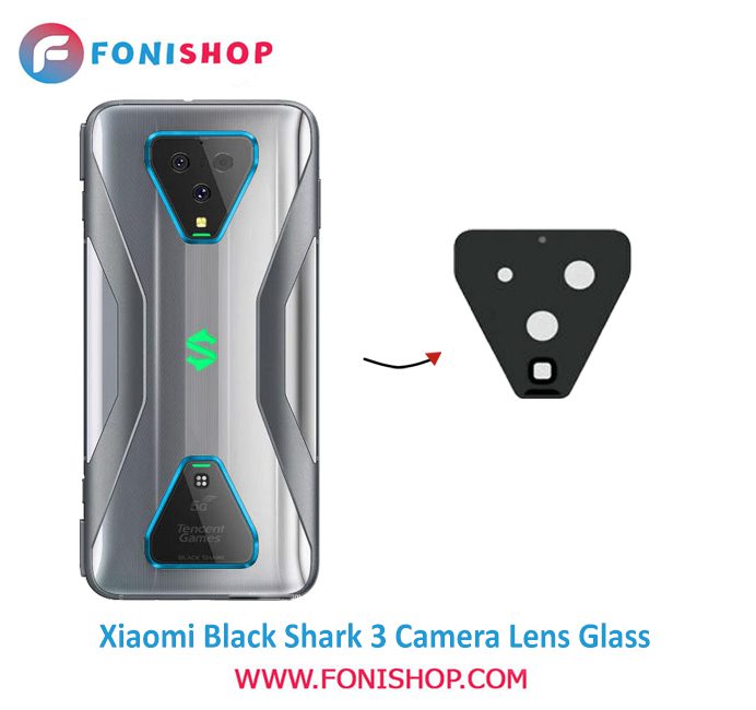 شیشه لنز دوربین گوشی شیائومی Xiaomi Black Shark 3