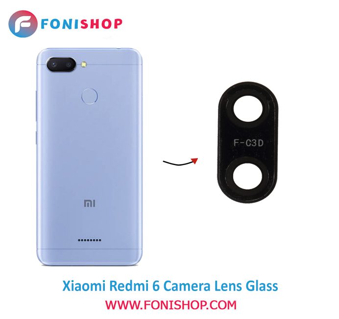 شیشه لنز دوربین گوشی شیائومی Xiaomi Redmi 6