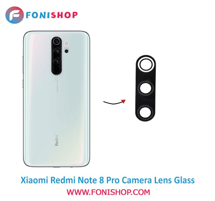 شیشه لنز دوربین گوشی شیائومی Xiaomi Redmi Note 8 Pro