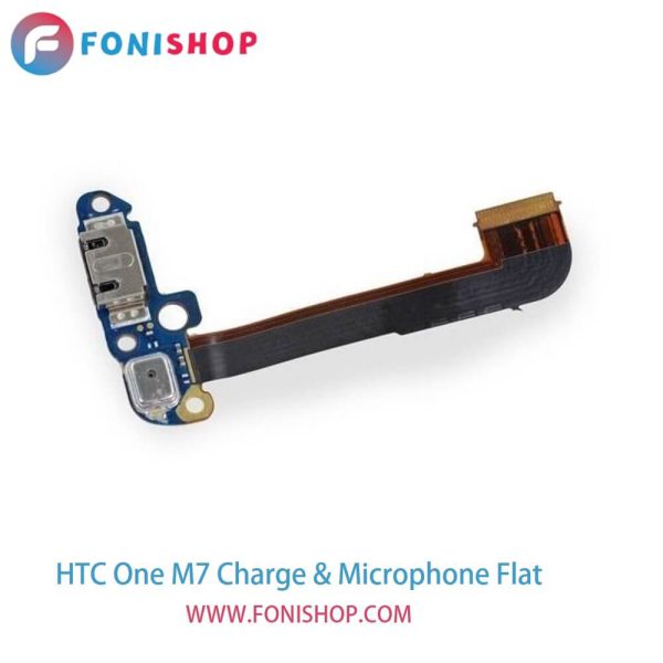 فلت شارژ و میکروفون گوشی اچ تی سی وان ام HTC One M7