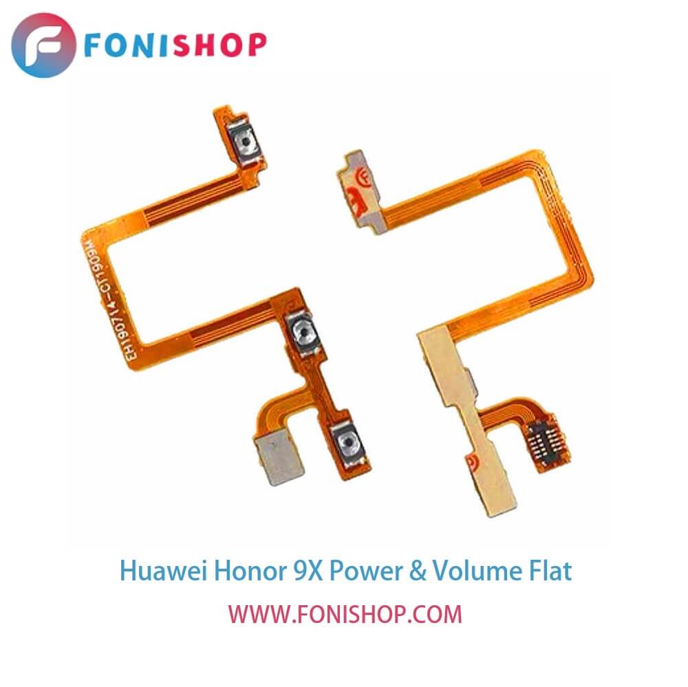 فلت پاور و صدا گوشی هوآوی آنر 9ایکس Huawei Honor 9X