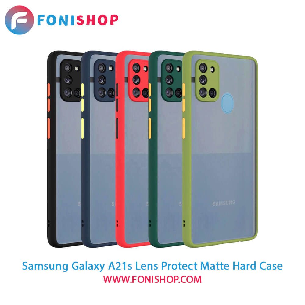 قاب ، کاور پشت مات محافظ لنزدار سامسونگ Samsung Galaxy A21s