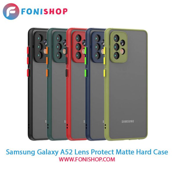 قاب ، کاور پشت مات محافظ لنزدار سامسونگ Samsung Galaxy A52