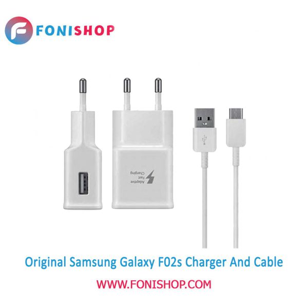 کابل شارژ و شارژر (کلگی، سری) فست شارژ اصلی گوشی سامسونگ گلگسی اف02 اس - Samsung Galaxy F02s