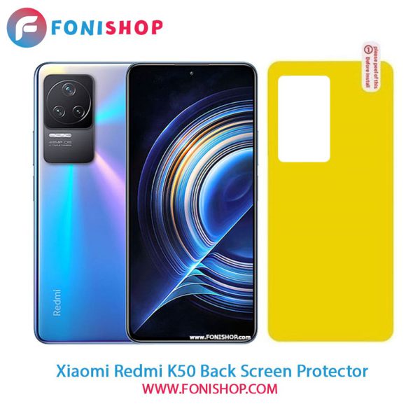 گلس برچسب محافظ پشت گوشی شیائومی Xiaomi Redmi K50
