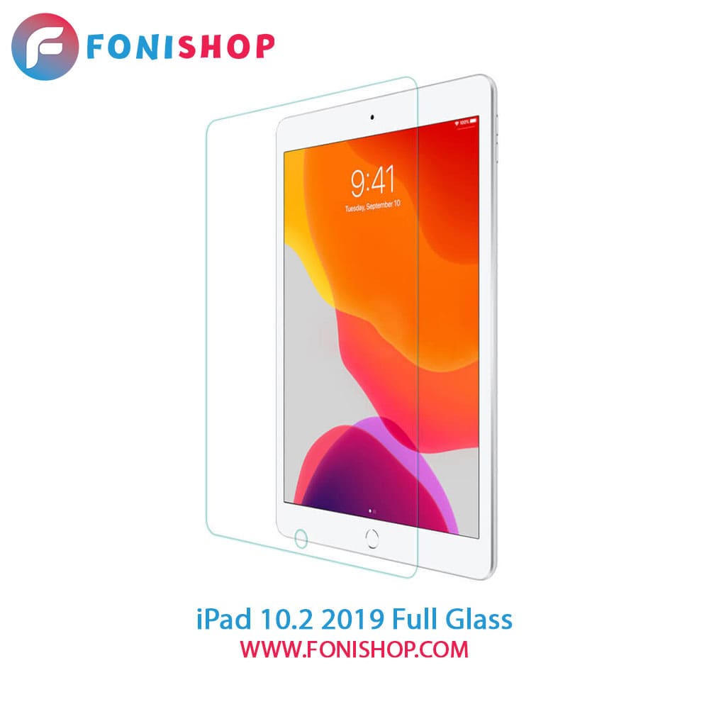 گلس فول چسب آیپد iPad 10.2 2019