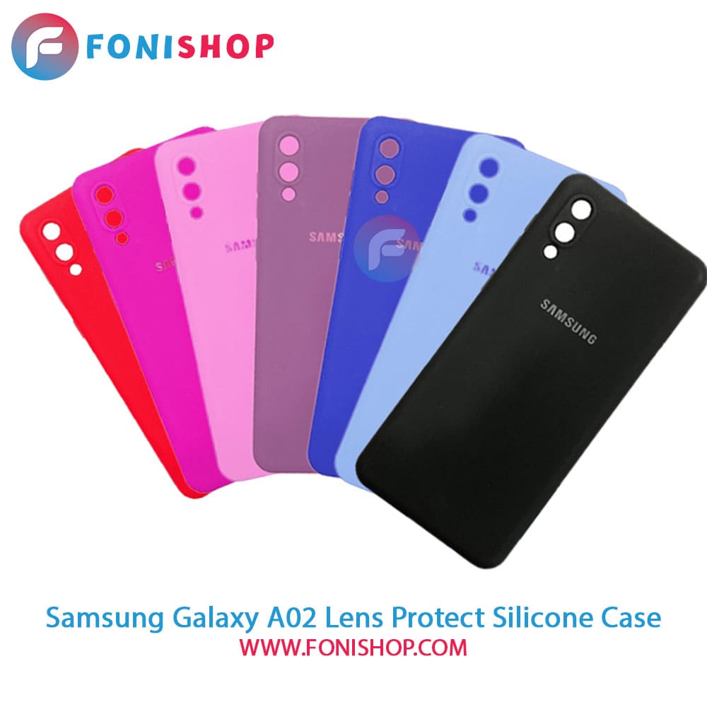 قاب سیلیکونی محافظ لنزدار گوشی سامسونگ Samsung Galaxy A02 - A022