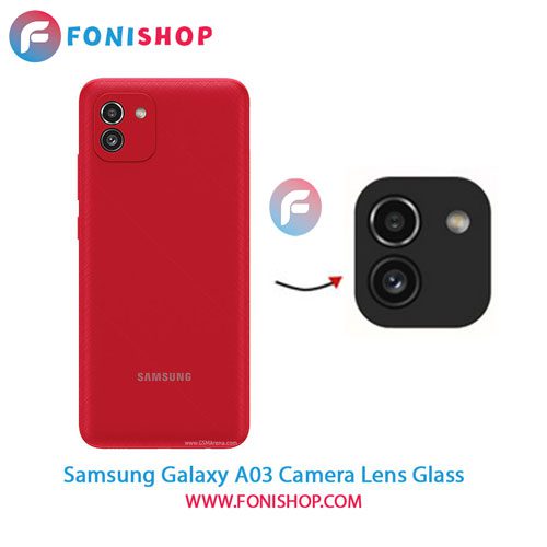 شیشه لنز دوربین گوشی سامسونگ Samsung Galaxy A03