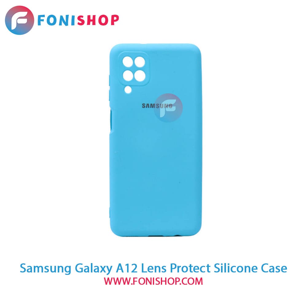 قاب سیلیکونی محافظ لنزدار گوشی سامسونگ Samsung Galaxy A12