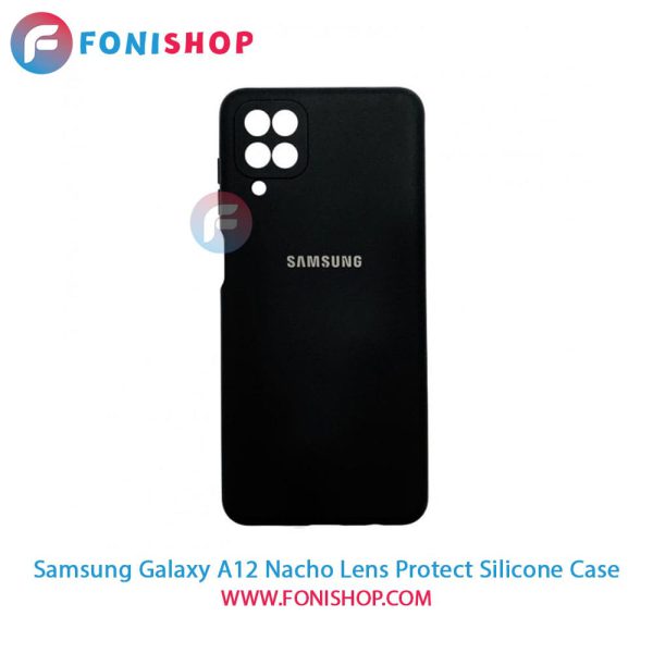 قاب سیلیکونی محافظ لنزدار گوشی سامسونگ Samsung Galaxy A12 Nacho