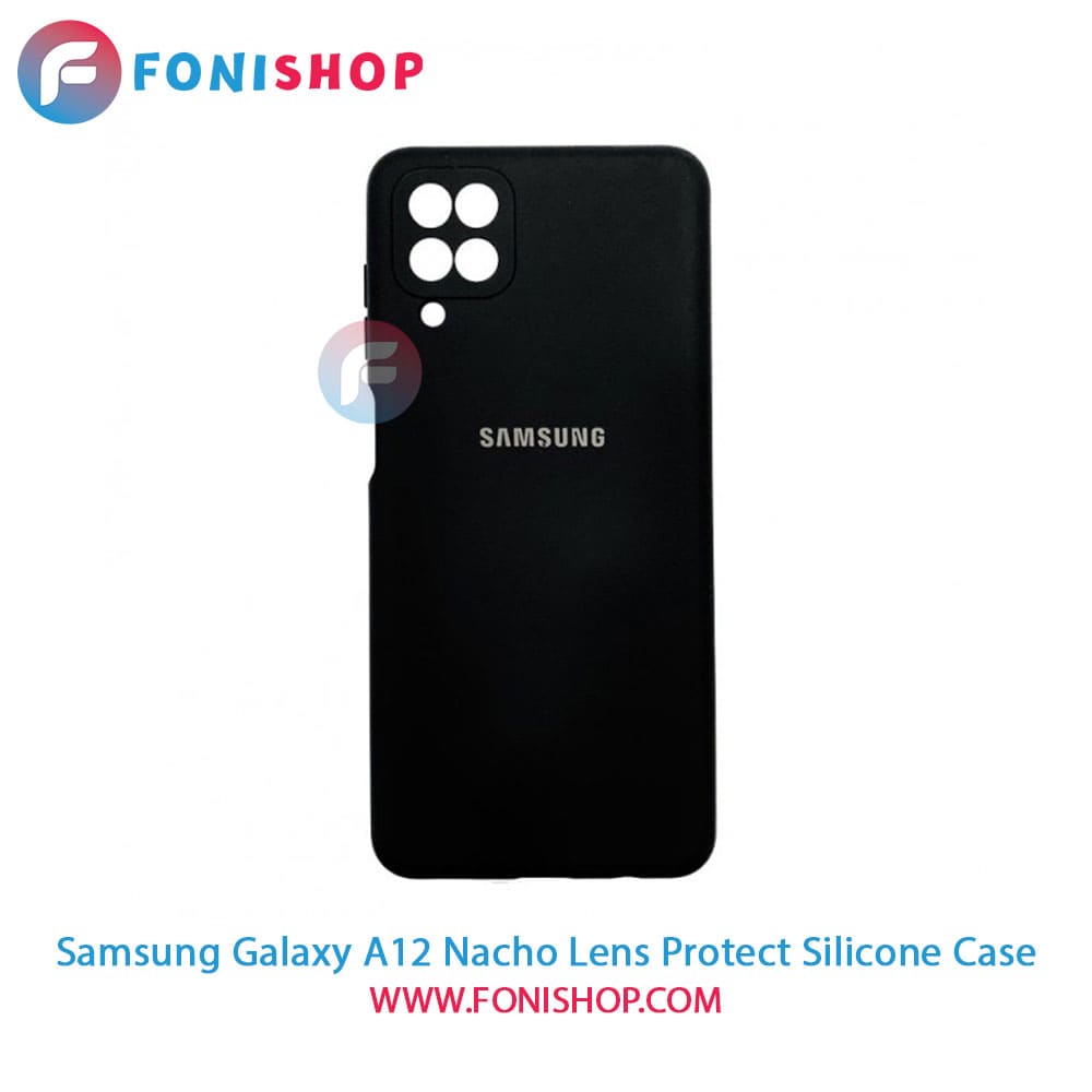 قاب سیلیکونی محافظ لنزدار گوشی سامسونگ Samsung Galaxy A12 Nacho