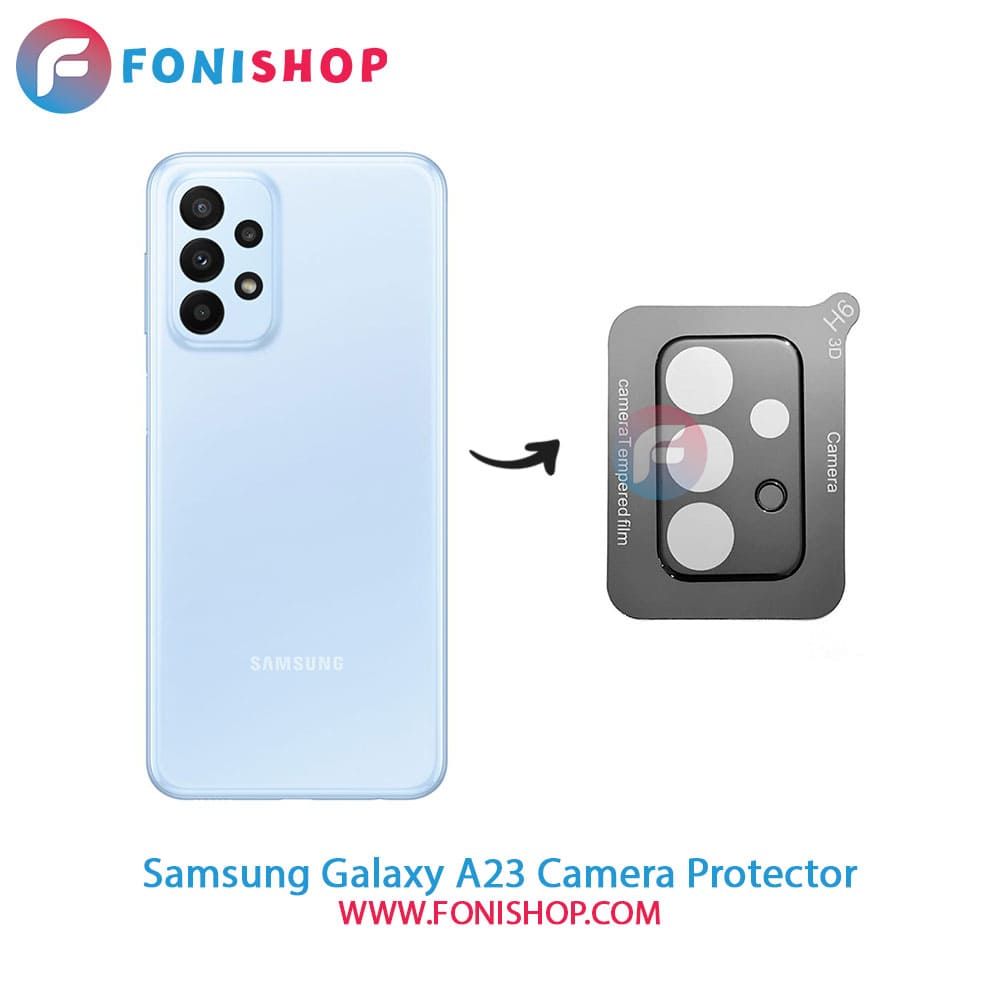 محافظ لنز شیشه ای دوربین سامسونگ Samsung Galaxy A23