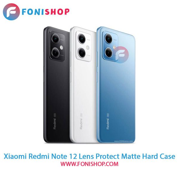 قاب پشت مات Xiaomi Redmi Note 12 محافظ لنزدار