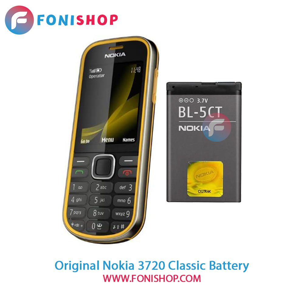 باتری نوکیا Nokia 3720 Classic (BL-5CT)