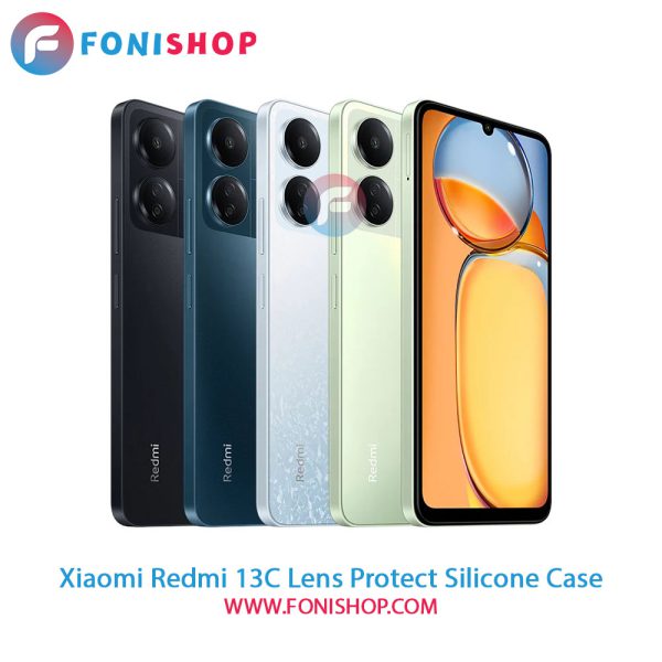 قاب سیلیکونی شیائومی Redmi 13C محافظ لنزدار